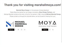 Tablet Screenshot of marshallmoya.com